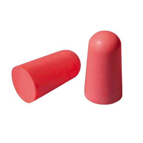 Dois plugs de espuma sem cordão vermelhos da marca Honeywell